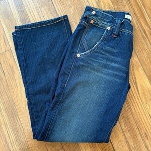 Levi's 513 Boycut Dark Wash Jeans - Size 9